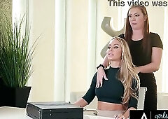 Slutty Boss Screws Her Receptionist