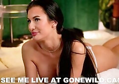 Brunette Babe Teases Nude