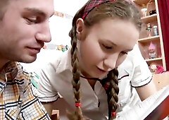 A large dick for the booty of a wicked russian teen