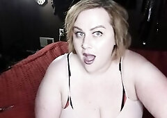 big beautiful woman Unboxing first Gift from A Fan