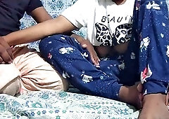 Indian jija and sali get wild in the jungle