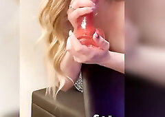 Golden-haired mother I'd like to fuck - BANGS her taut cunt - LARGE SEX TOOL - POV - Content Maker