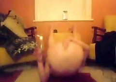 Amateur slut fucking himself with objects