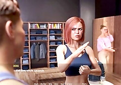 Booty-themed adult visual novel gameplay on PC