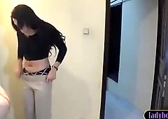 Ladyboy and fuck ass in Gloryhole