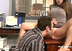 Rachel Roxxx Uses Her Big Tits And Wet Pussy To Make The Boss Man Happy