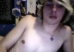 Blonde Dildoing On Cam