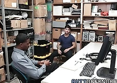 Amateur criminal drilled bareback