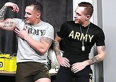 Fit studs Brock Kniles and Jayden Marcos suck and fuck