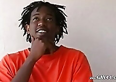 Black anonymous gays fucking on a couch