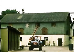 Noted german porn movie scene from 80s with Christine Schwartz and lot ouf country sex.