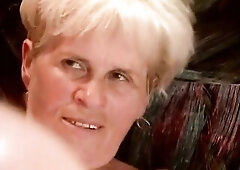 Grandma at 65 likes to screw with a Youthful Giant Schlong