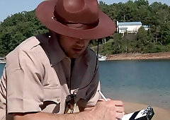 Str8togay.com - Gagging amongst inked american cop