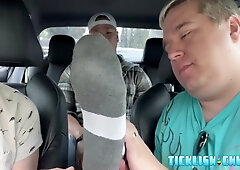 Matt Hughes - Straight Asian Guy Milus Slinger Foot Worshiped By Two Lads