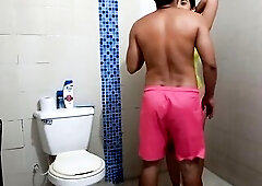 The argument and fight with my ex-boyfriend ends in a alluring bang in the baths