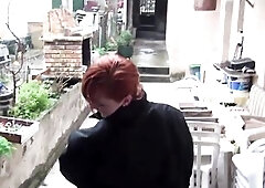 Gorgeous redhead gets double permeated in the SADOMASOCHISM room