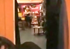 Crossdressing shemale hotties enjoy sloppy blowjobs with a horny guy