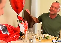 Sucks Off And Rails His Ass Hardcore With Clay Towers And Chad Brock