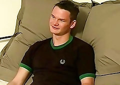 Throbbing cock stallion jerking off solo