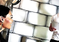 Black TS Blowjob For A Fan