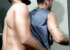 the guy was looking at me during training&comma; I took him to the bathroom and put him to breastfee