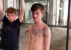 enslaved youngsters tantalized and fucked in rough raw foursome