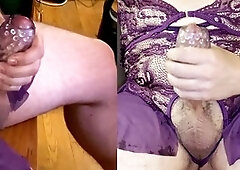 Masturbation cum, undergarments, straight fantasy