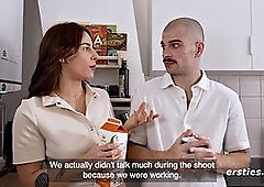 Teasing French Couple Venus and Martin Prepare for Truth or Tease Challenge Part 1