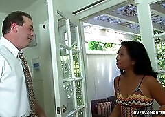 Asian Mature Masseuse Cock Treatment