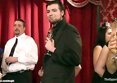 Mesmerizing big breasted ass pumping sluts fuck at party