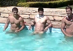 Handjob, gay boys, pool handjob