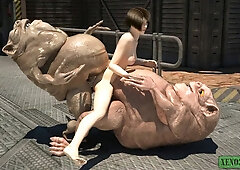 Filthy Goblin Wad. Sci-Fi THREE DIMENSIONAL porno