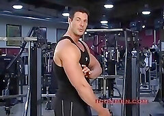 Christian Boeving Doing Cable Curls