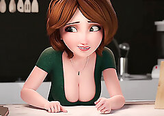 3D Porn Cartoon: Sexy Busty Aunt Cass Gets Her Butthole Drilled & Filled With Cum For the 1-st Time