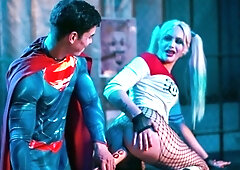 Superman Shoves Harley Quinns Bat into His Anus