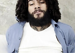 Glorious black guy hj jizz flow