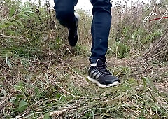 Mary Chinese Youngster Jon Arteen Speaks French, Faps His Sleek Trunk In The Rain, Oiled With