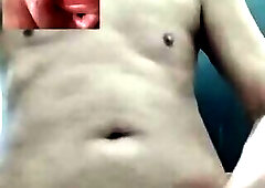 Handsome mature gay daddy masturbate till cumm on video call sexs