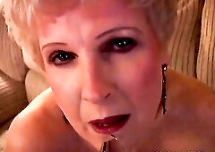 Nice-Looking amateur grandma slides out of her pants and shows off her hot body