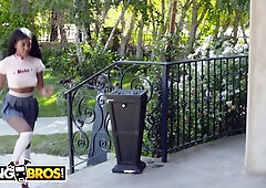 Daizy Cooper plays a naughty ebony babysitter who takes on Eddie Jaye and a BBC stud