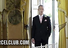 French bride was caught having sex with the most excellent dude, so this babe ended up group-fucked