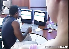 Intimate Ebony - Retro Screw Pleasure With Blond DPd By BBC & Bro!