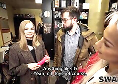 My wife and I craved smth recent. So, we headed to a nearby sex shop for some new toys. Inside, there was an highly angel. I initially pegged her as a