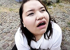 Gape my butthole with your knob and give me your cum and void urine to swallow it in public