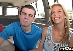 Str8 Blindfold Picked Up Guy Sucked By Twunk In Van