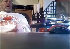 old bearded grandpa shooting his load 8