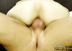 Bombshell Ellie rides Hardy Lukes thick prick for