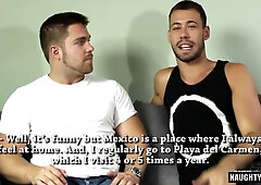 Tat faggot faux-cock with money-shot