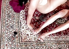 My Spouse's Ally Comes Looking for Him and Ends Up Screwing My Snatch and Cumming on My Face During the time that I Do Yoga (PART two)