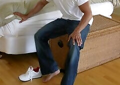 Cody Cummings jacking off in water and on a bed